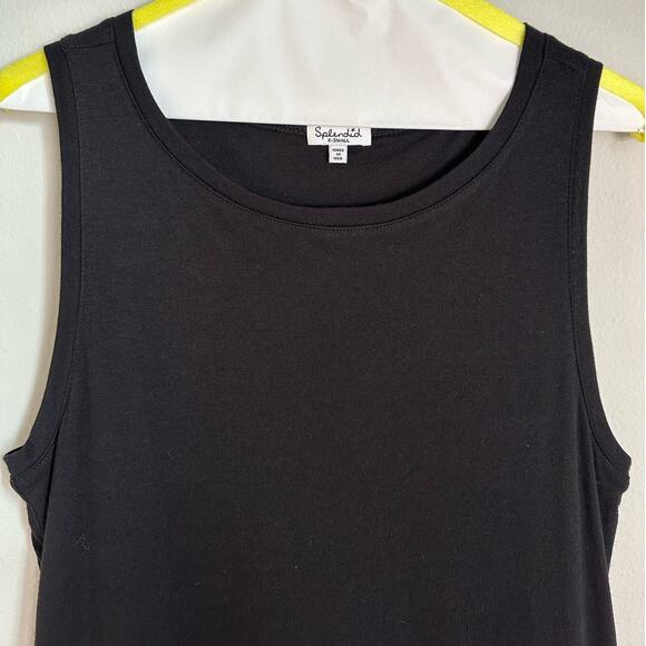 Splendid Fringe Sleeveless Short Mini Dress in Black Women's X-Small - Picture 4 of 7